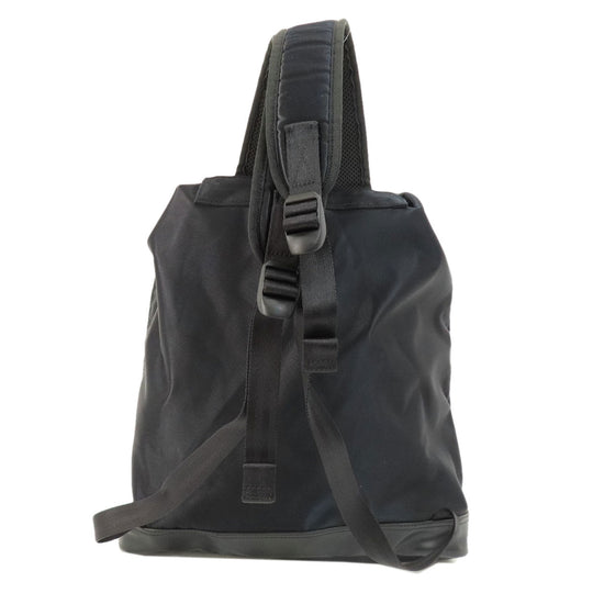 PORTER Backpack Nylon black logo mens(Unisex) Used Authentic