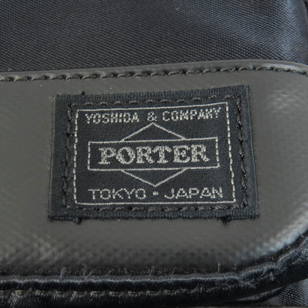 PORTER Backpack Nylon black logo mens(Unisex) Used Authentic