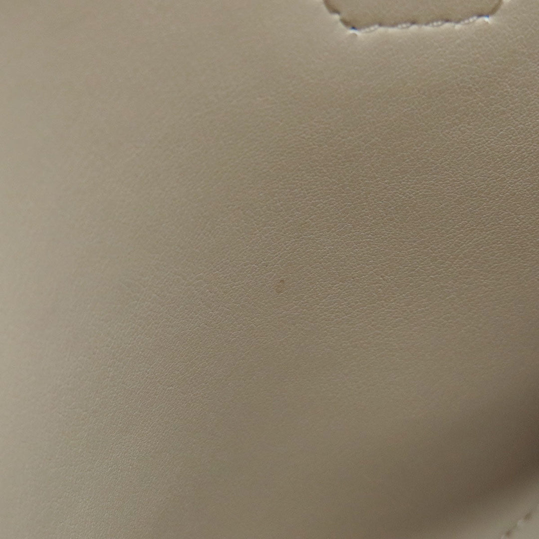 MICHAEL KORS Handbag leather gray logoMetal 2WAY Women Used Authentic