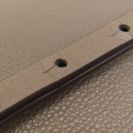 MICHAEL KORS Handbag leather gray logoMetal 2WAY Women Used Authentic