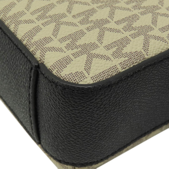 MICHAEL KORS Shoulder Bag leather beige MK signature Women Used Authentic