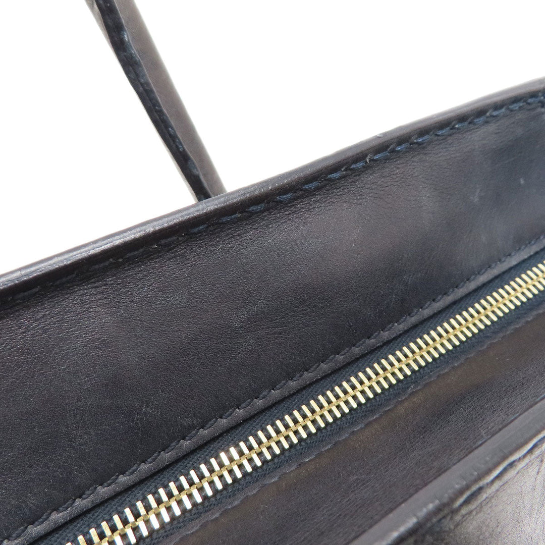 TOD�fS Handbag leather black 2WAY Women Used Authentic