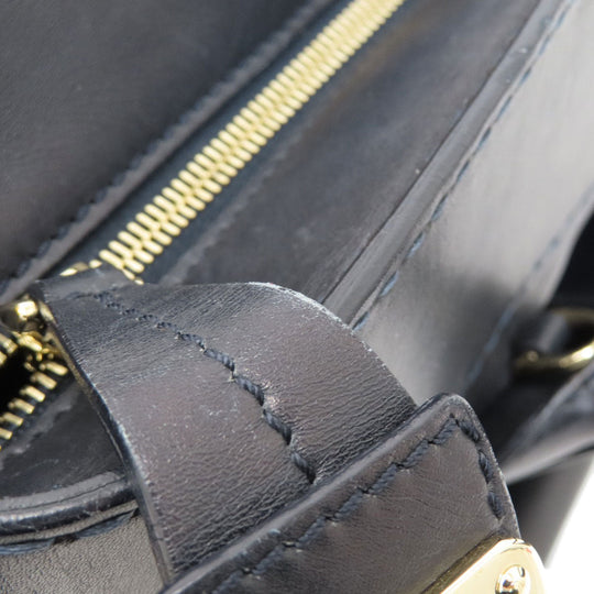 TOD�fS Handbag leather black 2WAY Women Used Authentic