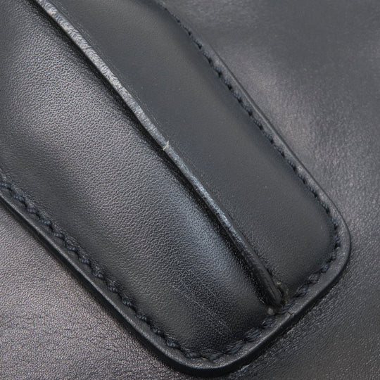 TOD�fS Handbag leather black 2WAY Women Used Authentic