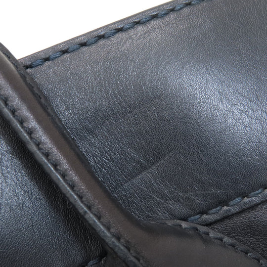 TOD�fS Handbag leather black 2WAY Women Used Authentic