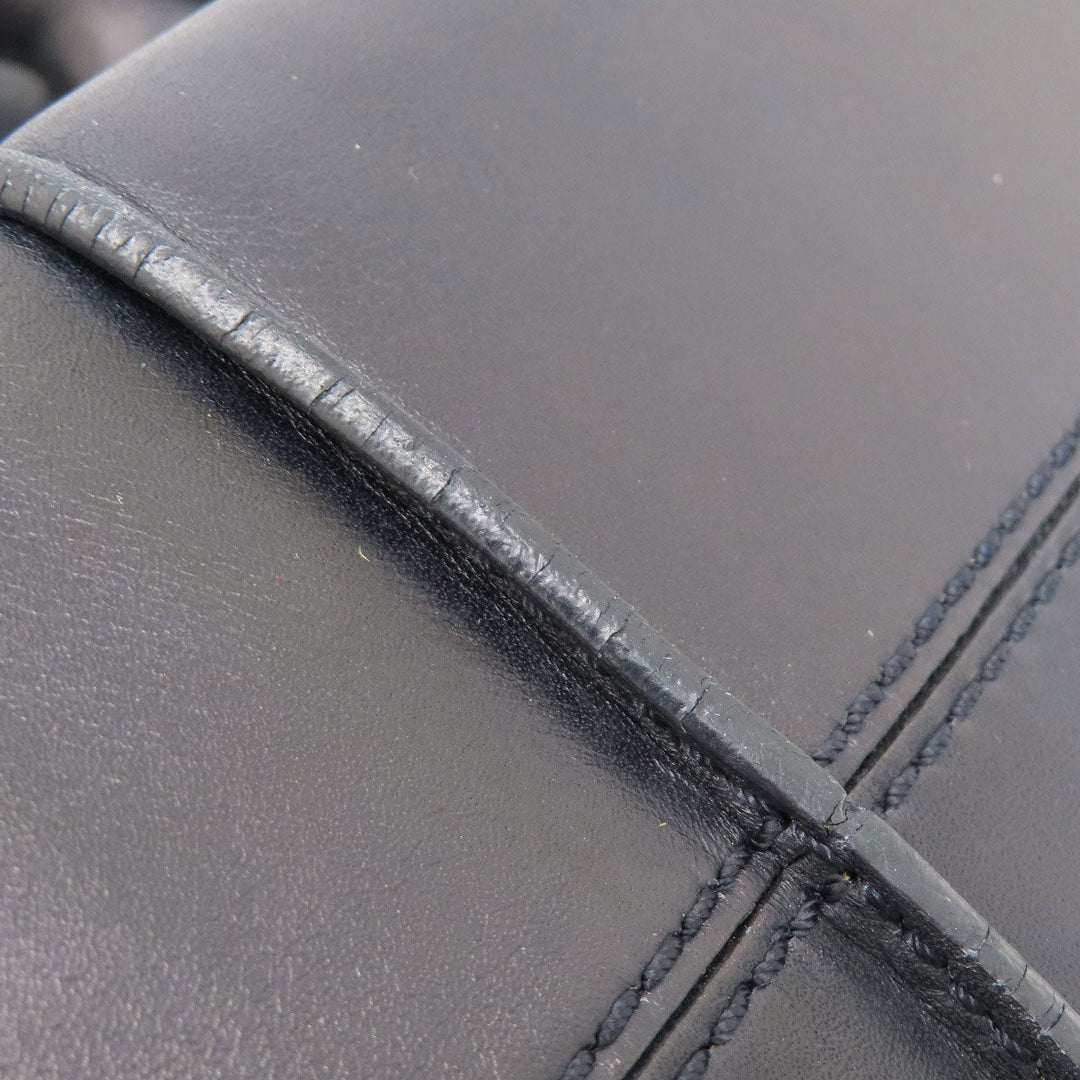 TOD�fS Handbag leather black 2WAY Women Used Authentic