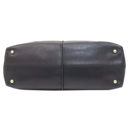 TOD�fS Handbag leather black 2WAY Women Used Authentic