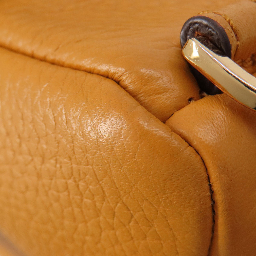 MICHAEL KORS Backpack leather yellow logo Women Used Authentic