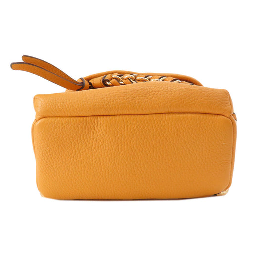 MICHAEL KORS Backpack leather yellow logo Women Used Authentic