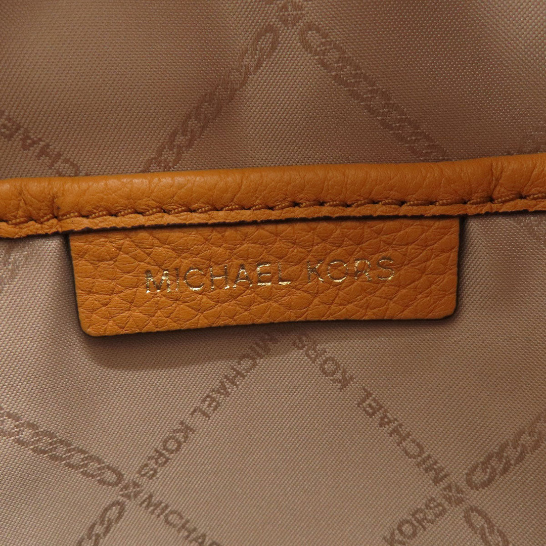 MICHAEL KORS Backpack leather yellow logo Women Used Authentic