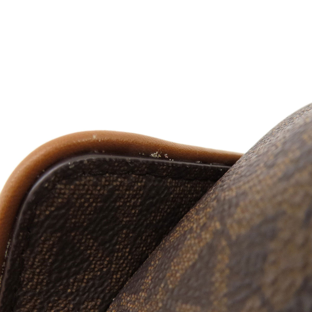 MICHAEL KORS Backpack PVC Brown MK signature Women Used Authentic