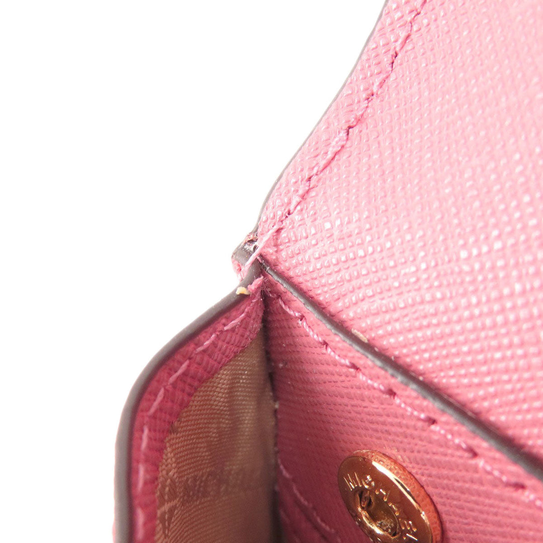 MICHAEL KORS Shoulder Bag PVC pink logoMetal Women Used Authentic