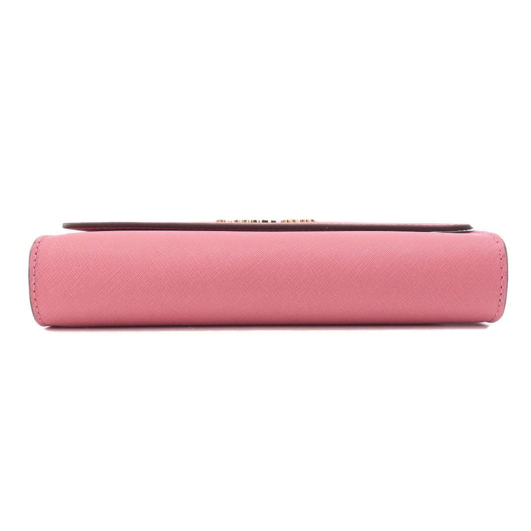 MICHAEL KORS Shoulder Bag PVC pink logoMetal Women Used Authentic