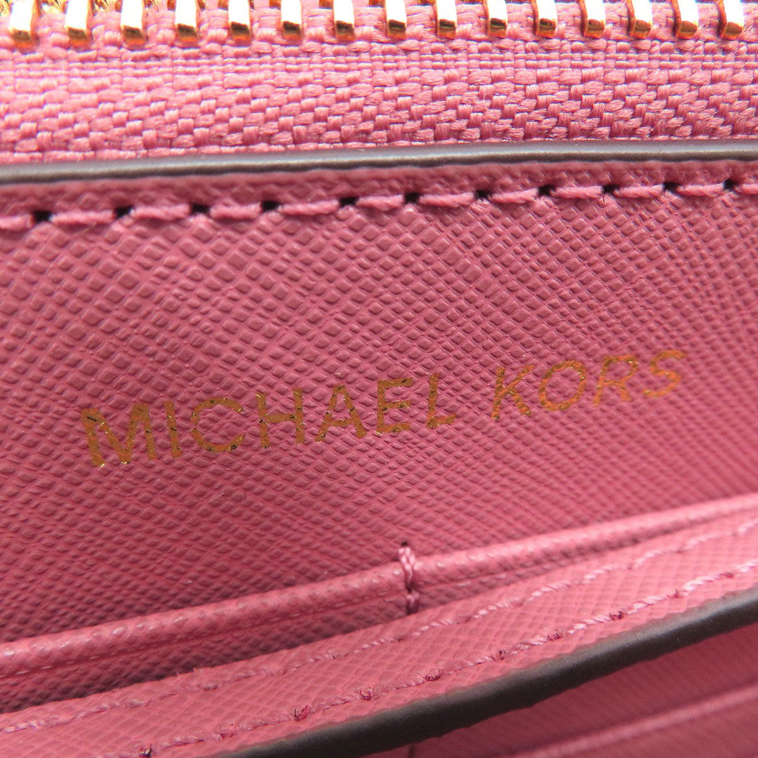 MICHAEL KORS Shoulder Bag PVC pink logoMetal Women Used Authentic