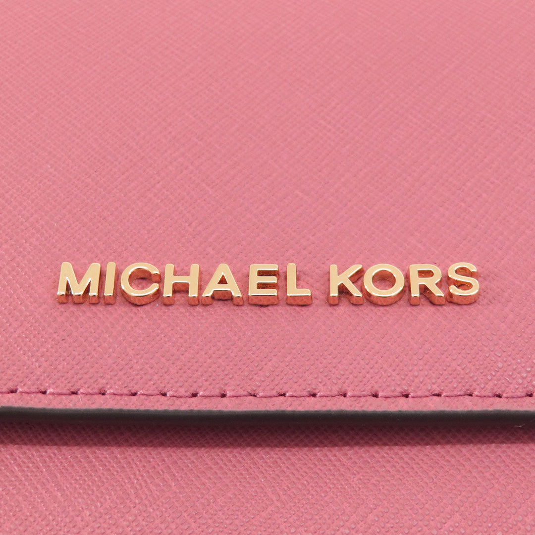 MICHAEL KORS Shoulder Bag PVC pink logoMetal Women Used Authentic