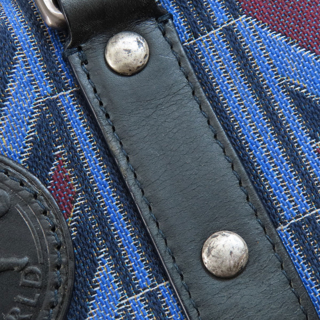 HUNTING WORLD Boston Duffel bag canvas blue logo