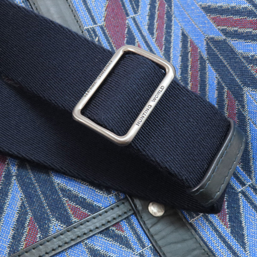 HUNTING WORLD Boston Duffel bag canvas blue logo