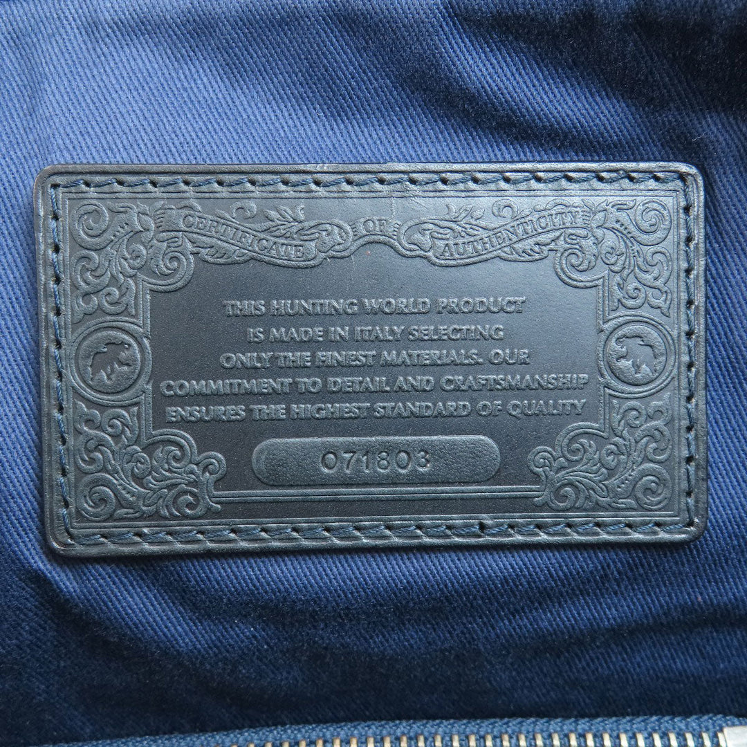 HUNTING WORLD Boston Duffel bag canvas blue logo