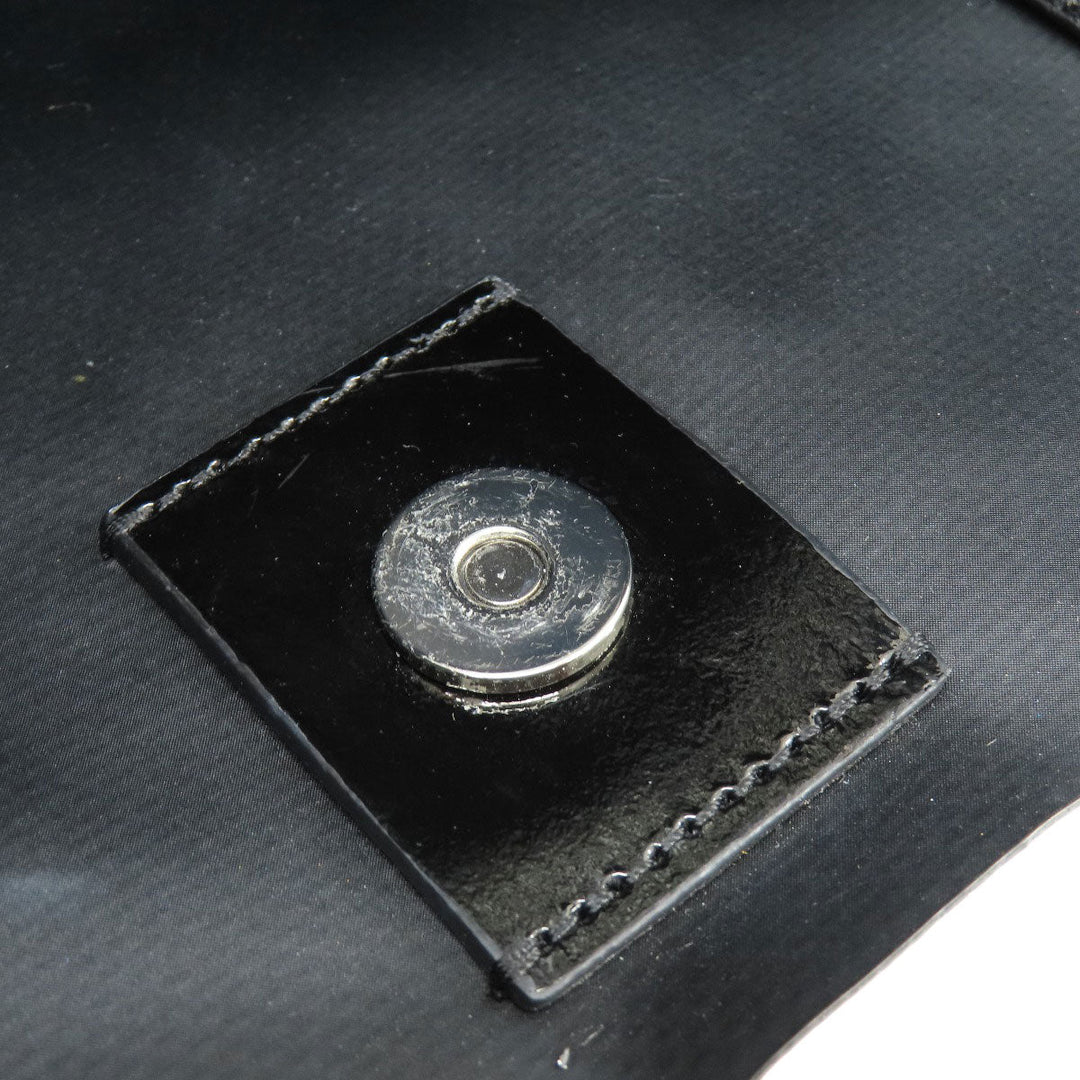 KENZO Tote Bag PVC black logo Women Used Authentic