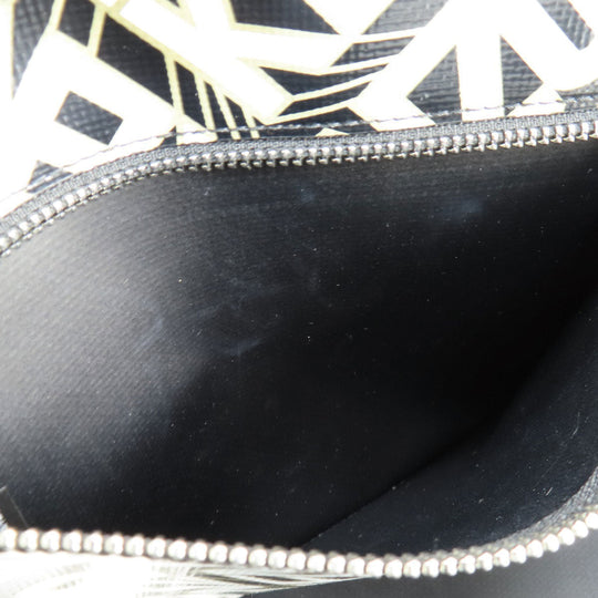 KENZO Tote Bag PVC black logo Women Used Authentic