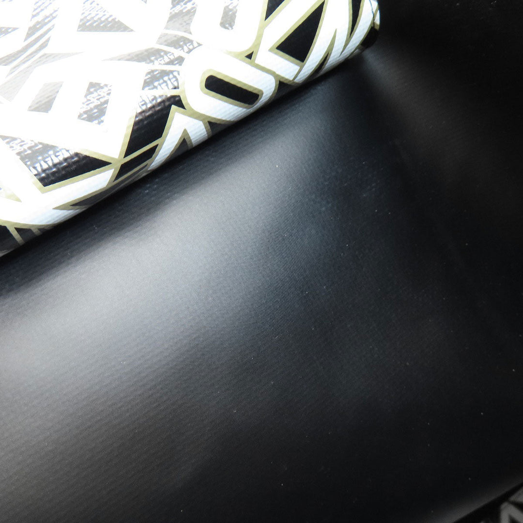 KENZO Tote Bag PVC black logo Women Used Authentic