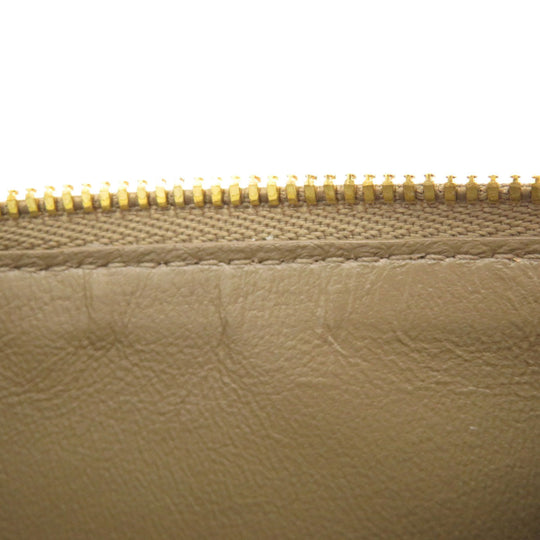 BALENCIAGA Coin case 640535 Calfskin Brown Logo motif Women Used Authentic