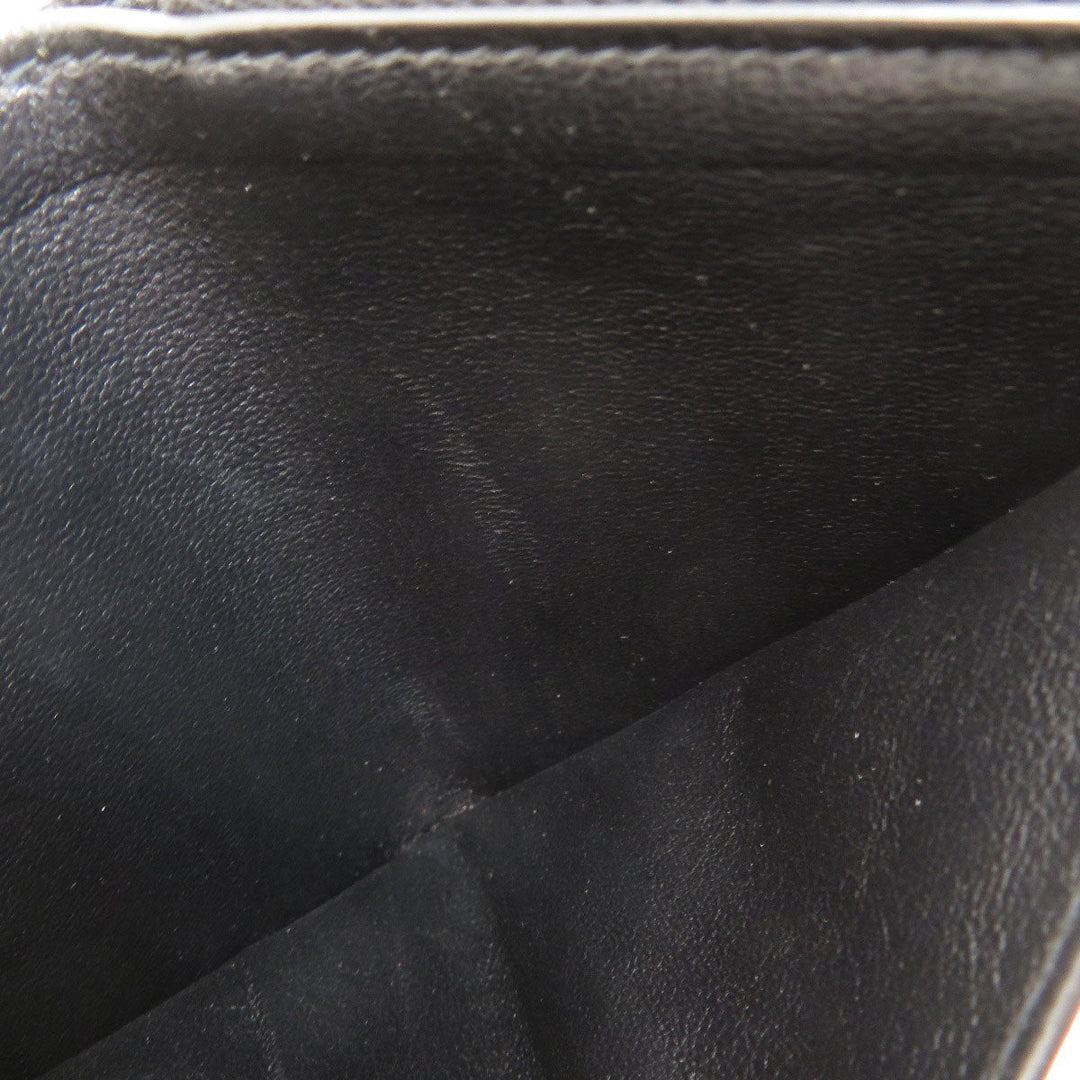 BALENCIAGA Bifold Wallet 650871 leather black logo Women(Unisex) Used Authentic