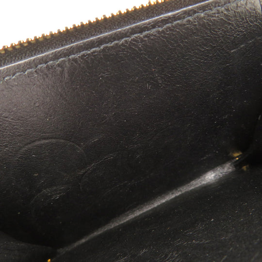 BALENCIAGA Bifold Wallet 650871 leather black logo Women(Unisex) Used Authentic