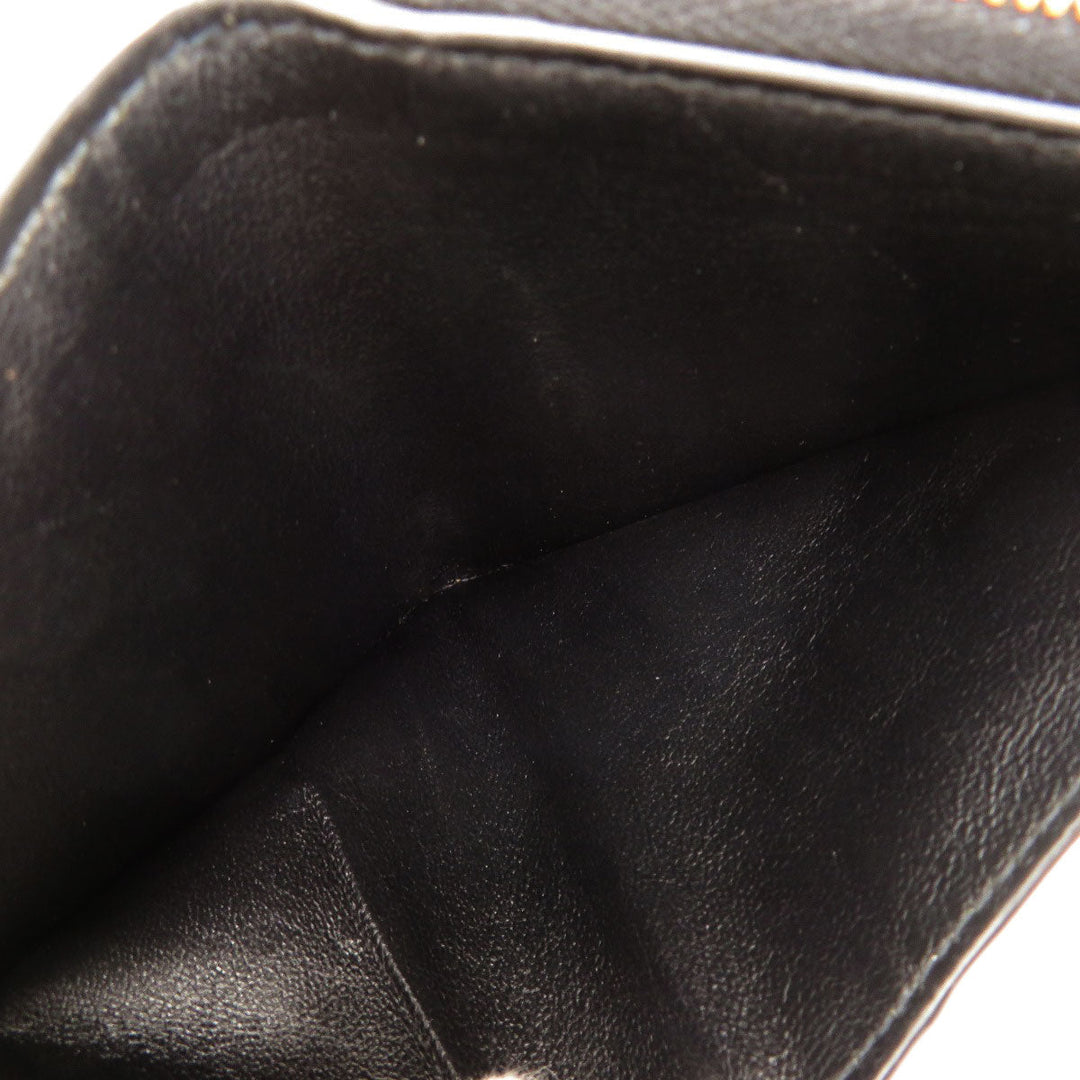 BALENCIAGA Bifold Wallet 650871 leather black logo Women(Unisex) Used Authentic