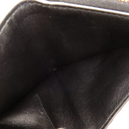 BALENCIAGA Bifold Wallet 650871 leather black logo Women(Unisex) Used Authentic
