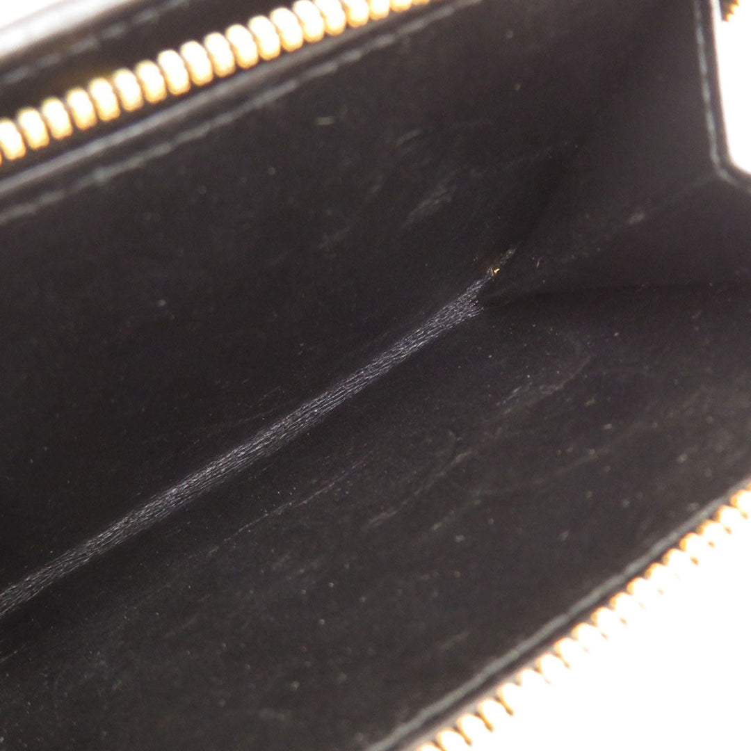 BALENCIAGA Bifold Wallet 650871 leather black logo Women(Unisex) Used Authentic
