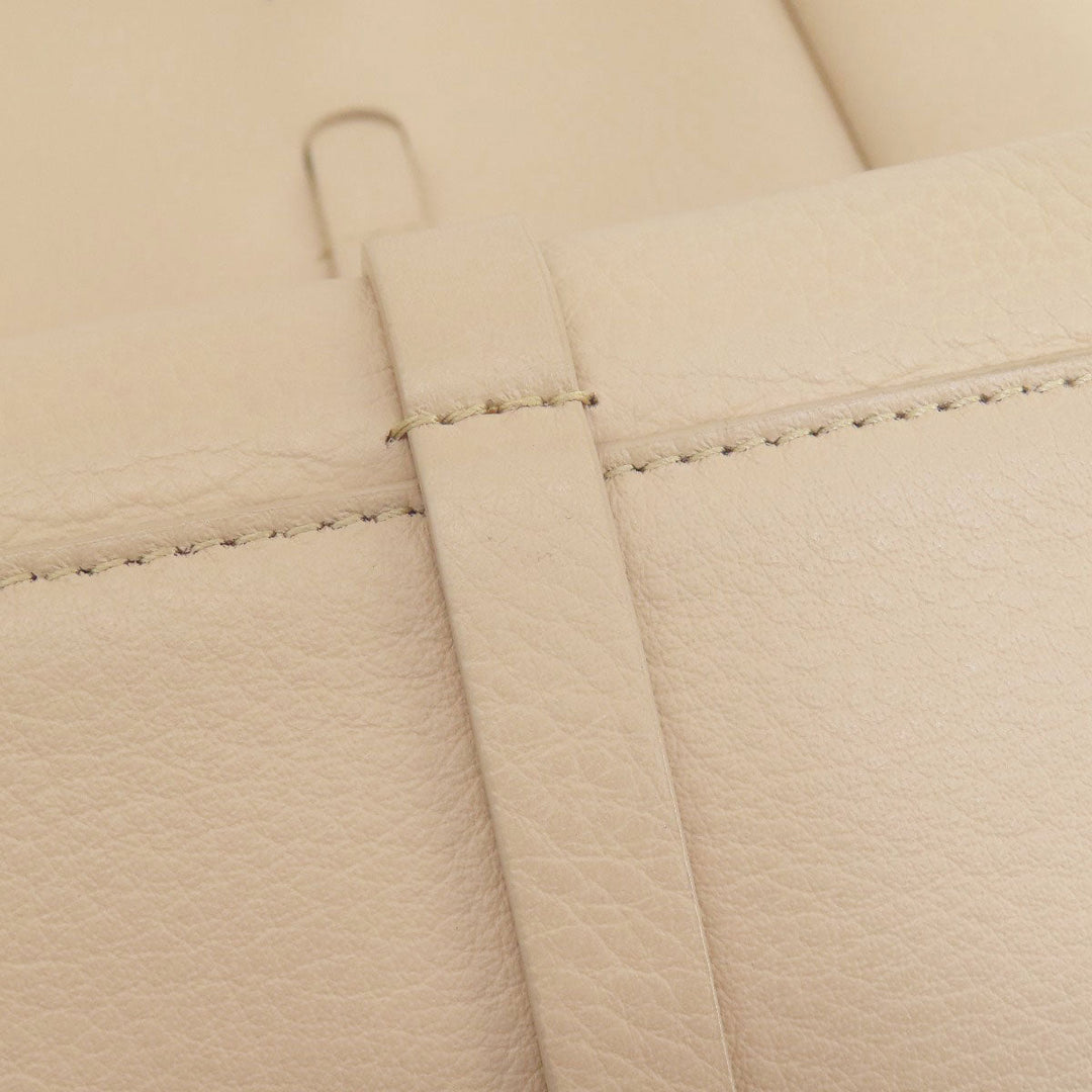 BALENCIAGA Tote Bag leather beige Everyday Tote Women Used Authentic