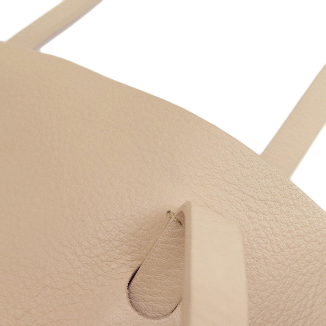 BALENCIAGA Tote Bag leather beige Everyday Tote Women Used Authentic