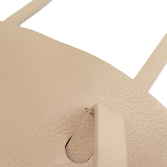 BALENCIAGA Tote Bag leather beige Everyday Tote Women Used Authentic