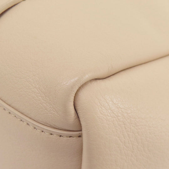 BALENCIAGA Tote Bag leather beige Everyday Tote Women Used Authentic