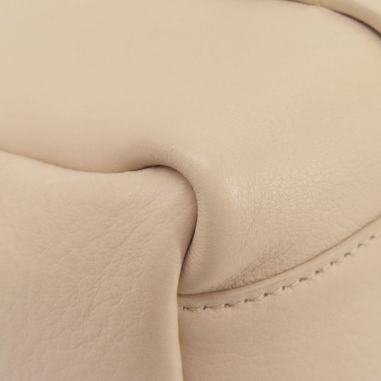 BALENCIAGA Tote Bag leather beige Everyday Tote Women Used Authentic