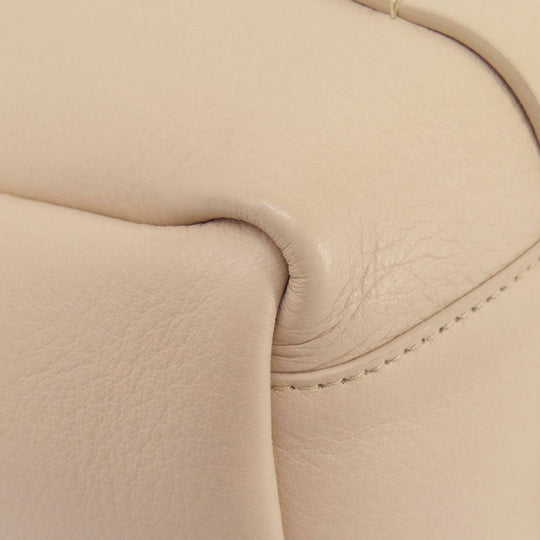 BALENCIAGA Tote Bag leather beige Everyday Tote Women Used Authentic