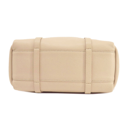 BALENCIAGA Tote Bag leather beige Everyday Tote Women Used Authentic