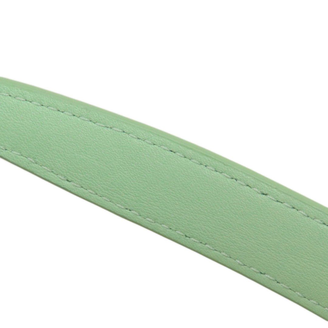 Kate Spade Shoulder Bag leather green logo Women Used Authentic