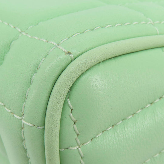 Kate Spade Shoulder Bag leather green logo Women Used Authentic