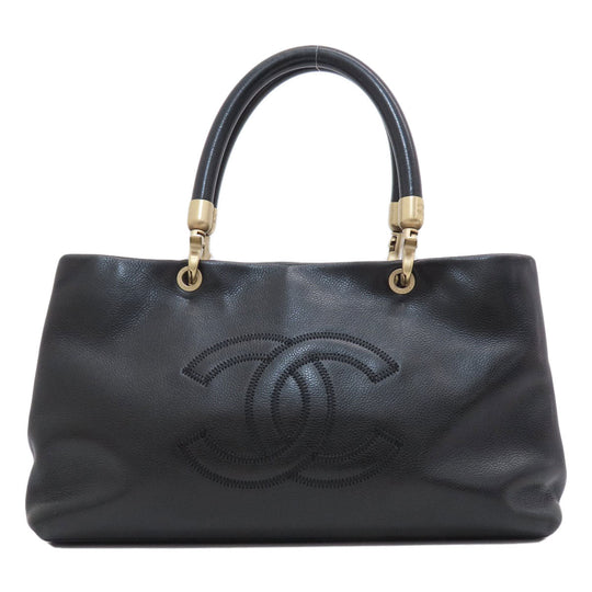 CHANEL Tote Bag Calfskin black COCO Mark