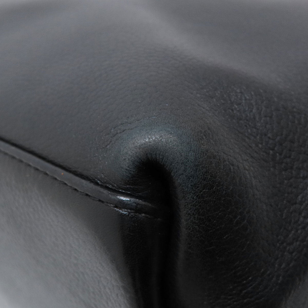 CHANEL Tote Bag Calfskin black COCO Mark