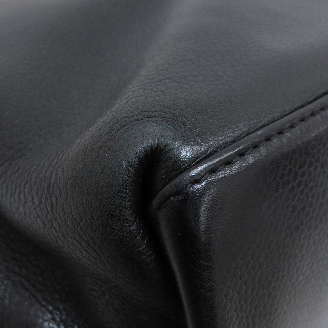 CHANEL Tote Bag Calfskin black COCO Mark