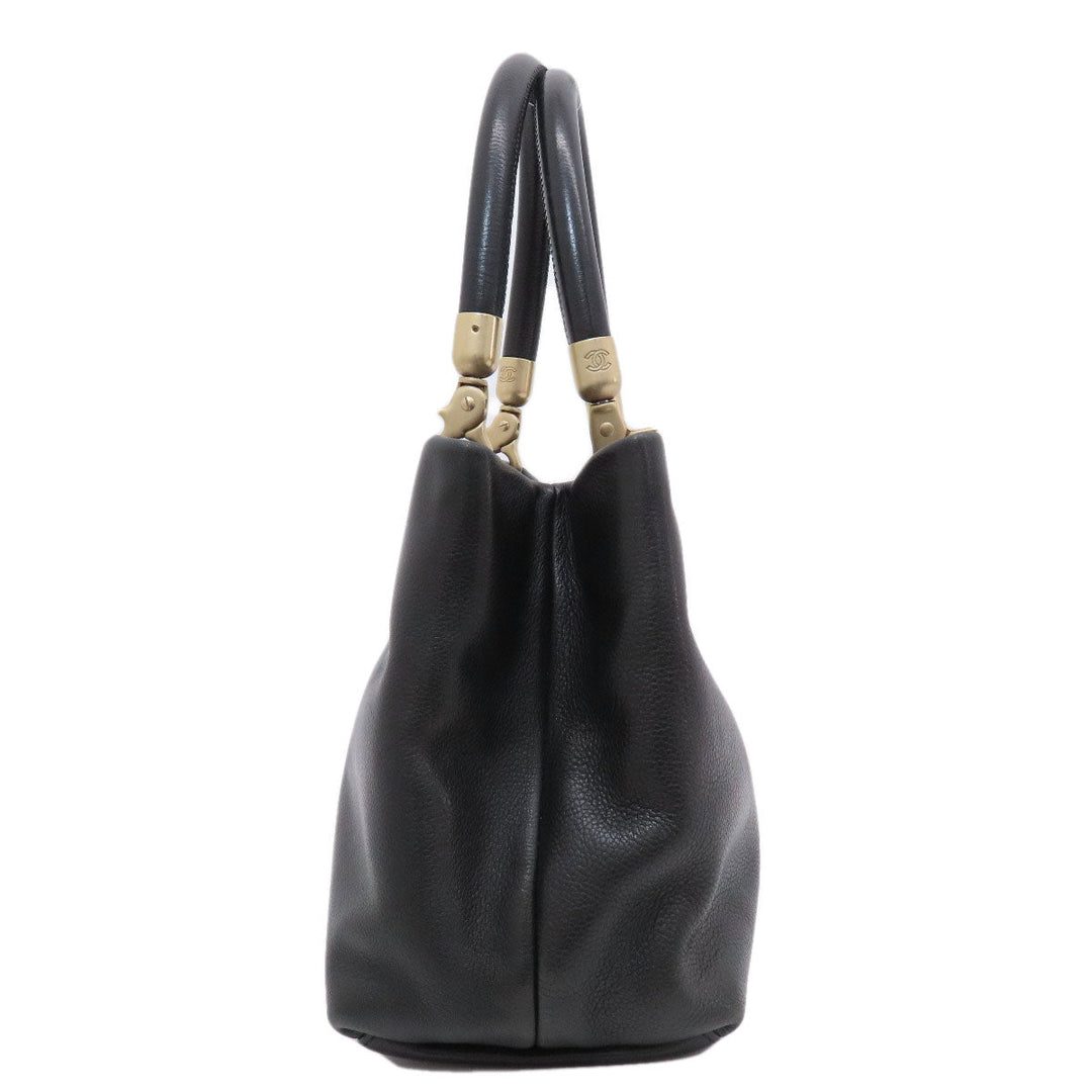 CHANEL Tote Bag Calfskin black COCO Mark