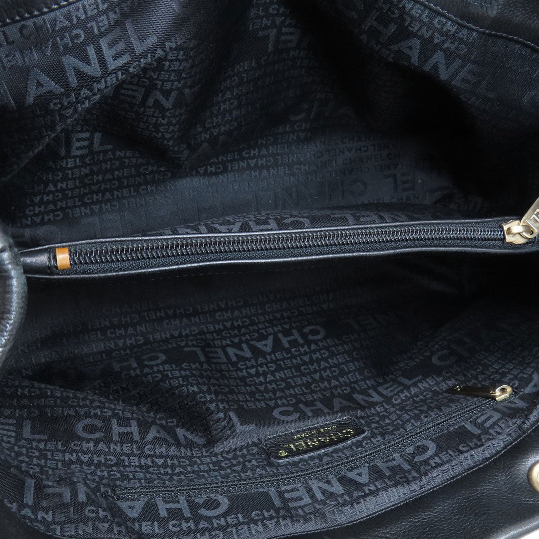 CHANEL Tote Bag Calfskin black COCO Mark