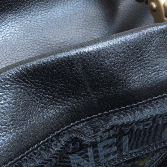 CHANEL Tote Bag Calfskin black COCO Mark