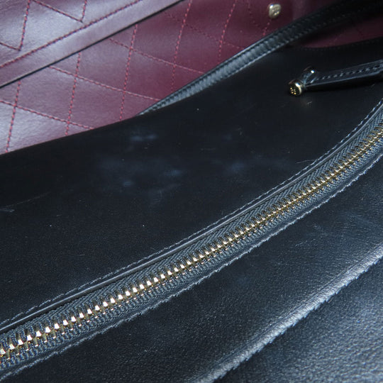 CHANEL Handbag Calfskin black Matelasse COCO Mark Gold Metal 2WAY
