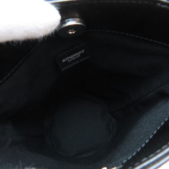 BURBERRY Handbag PVC beige Nova Check Women Used Authentic