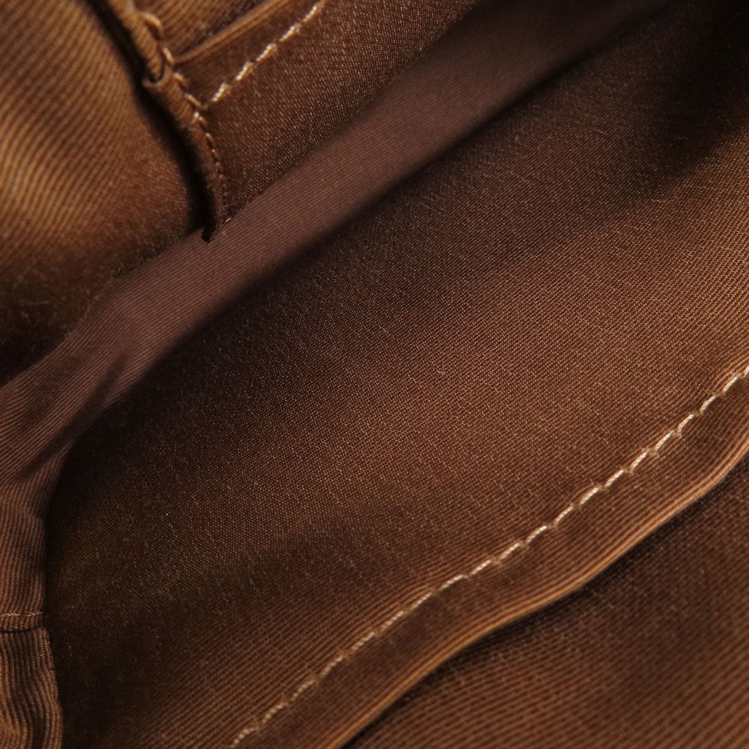 COACH Shoulder Bag 91677 PVC Brown Signature 2WAY Women Used Authentic