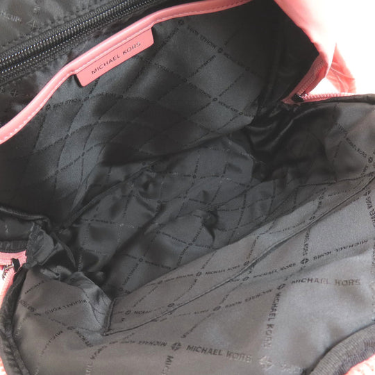 MICHAEL KORS Backpack Nylon pink Ray Women Used Authentic